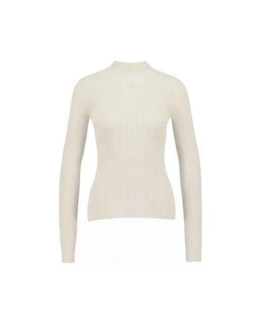 Turtlenecks Courreges de color White