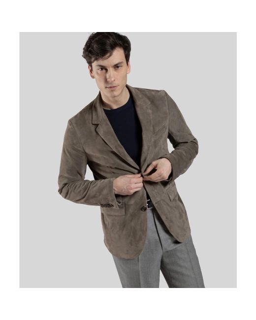 Gimo's Brown Leather Jackets for men