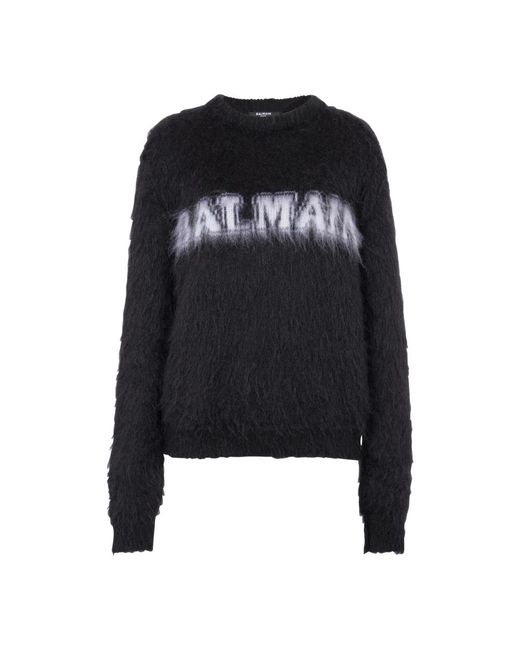 Suéteres negros Balmain de color Black