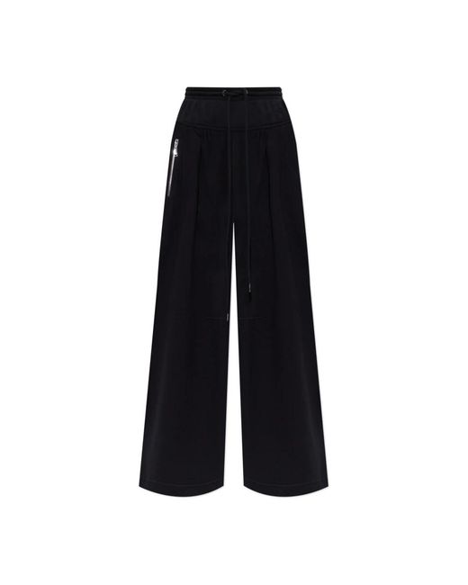 Lanvin Broeken ,Zwart ,Kasjmier Cotton Fleece En Kasjmier Broek in het Black