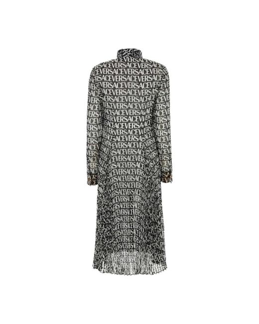 Versace Gray Midi Dress