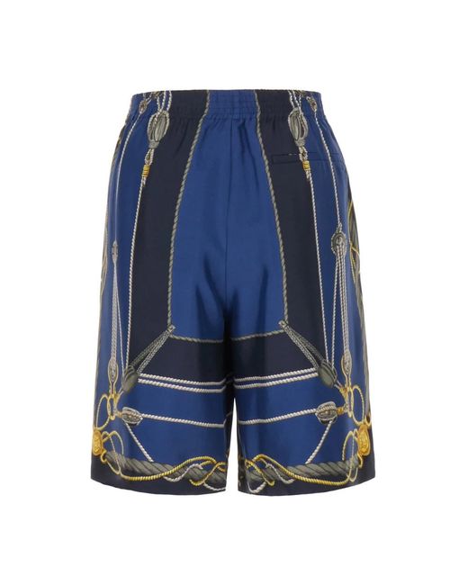 Versace Blue Casual Shorts for men