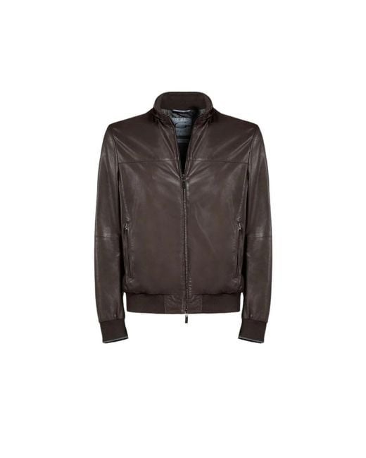 Gimo's Jassen ,Bruin ,Leather Jassen in het Brown voor heren