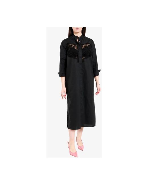 Dresses > day dresses > shirt dresses Erika Cavallini Semi Couture en coloris Black