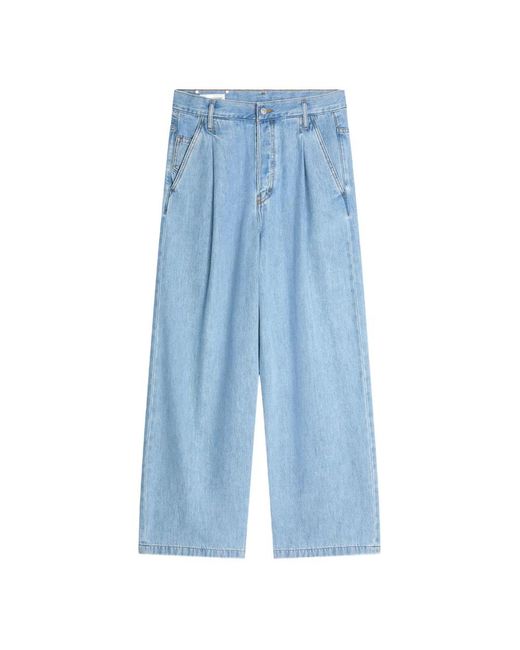 Dries Van Noten Blue Wide Jeans for men