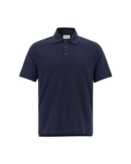 Saint Laurent Blue Polo Shirts for men