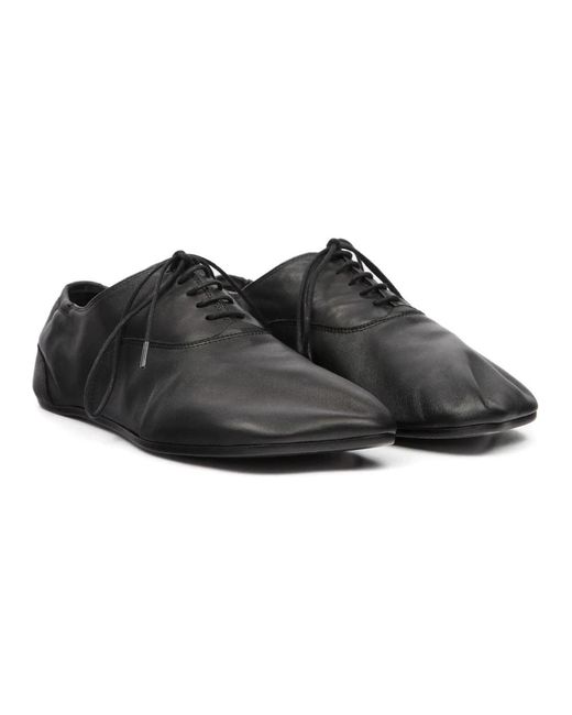 MM6 by Maison Margiela Black Laced Shoes