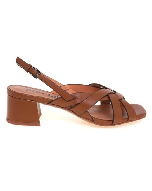 Bibi Lou Brown High Heel Sandals