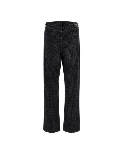 Balmain Black Straight Fit Jeans for men