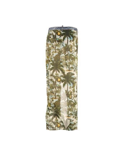 DSquared² Green Midi Skirts