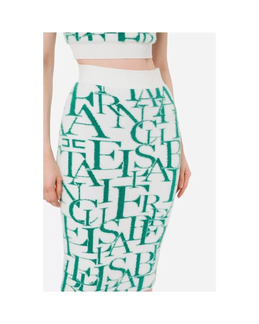 Elisabetta Franchi Blue Pencil Skirts