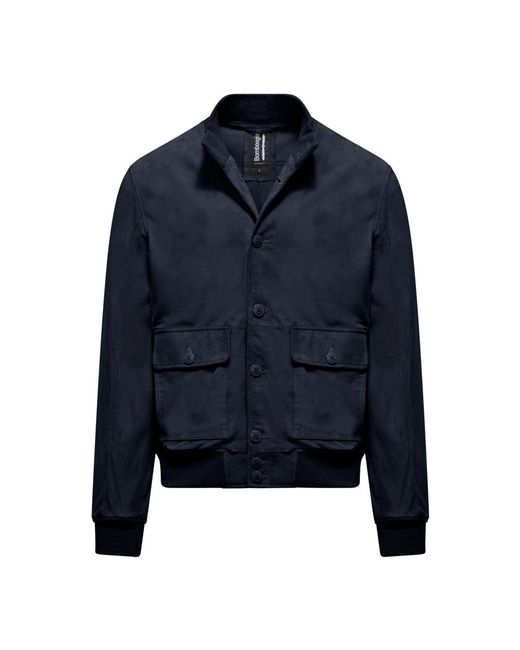 Bomboogie Blue Leather Jackets for men