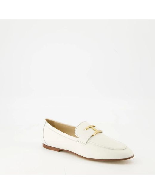 Tod's White Loafers