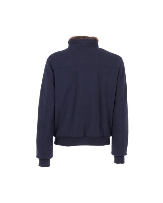 Moorer Zip-Throughs in het Blue voor heren