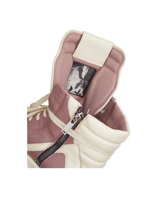 Rick Owens High-top sneaker mit geometrischem design in Pink für Herren