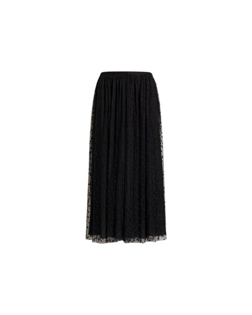 Alberta Ferretti Black Midi Skirts