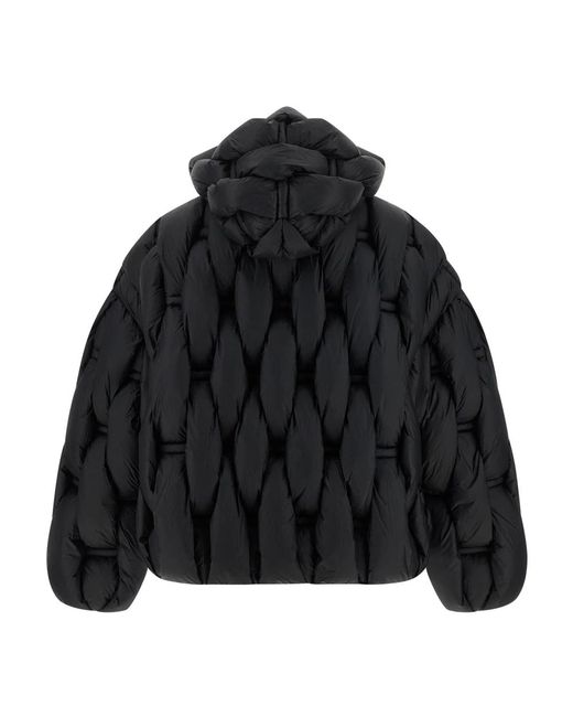 RAXXY Jassen ,Zwart ,Nylon Braided 3D Down Jacket in het Black voor heren