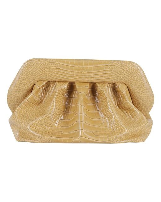THEMOIRÈ Metallic Schultertasche Mit Krokodilmuster