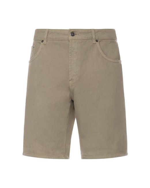 Dondup Gray Denim Shorts for men