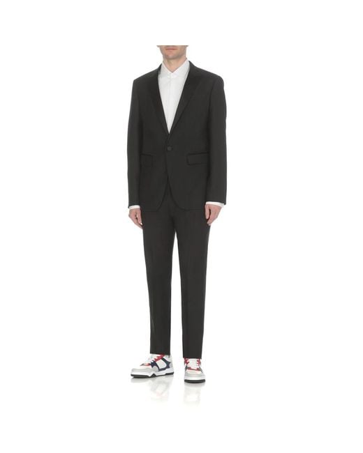 DSquared² Black Single Breasted Suits for men