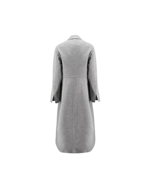 Fabiana Filippi Gray Double-Breasted Coats