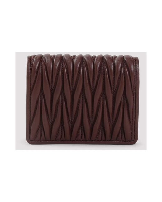 Miu Miu Brown Wallets & Cardholders