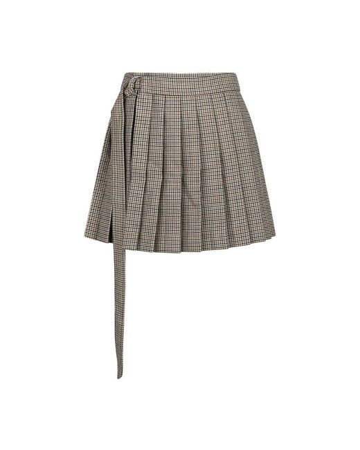 AMI Gray Short Skirts