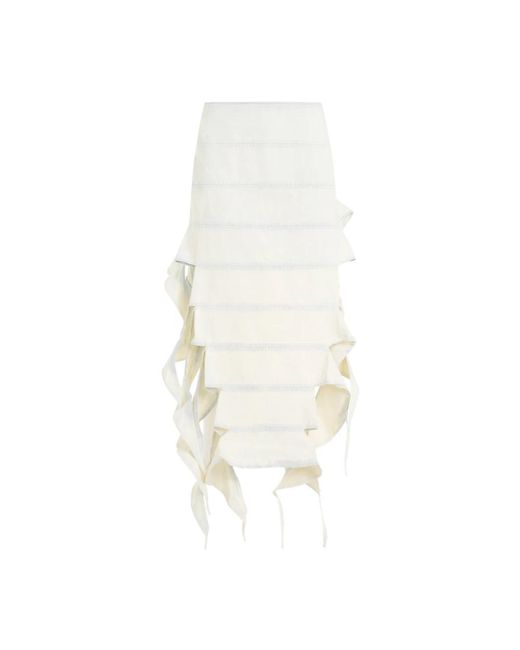Falda de mezclilla snow wash bug Y. Project de color White