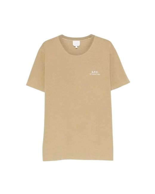 A.P.C. T-Hemden in het Natural voor heren