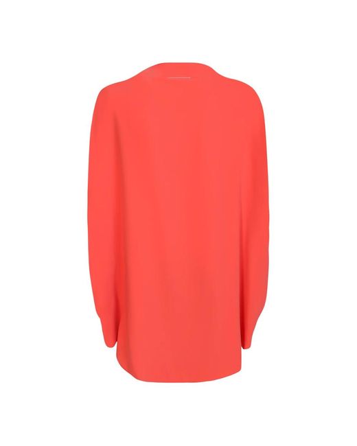 MM6 by Maison Martin Margiela Red Blouses
