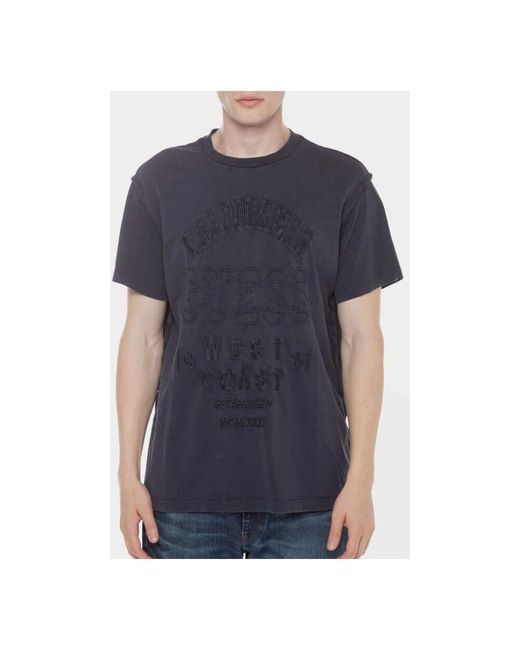 T-Shirts di Guess in Blue da Uomo