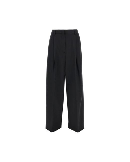 Wide Trousers Thelatest de color Black