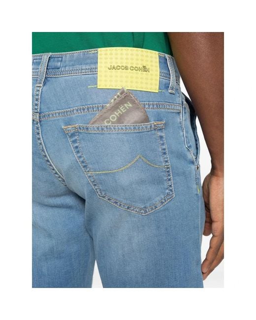 Jacob Cohen Blue Denim Shorts for men