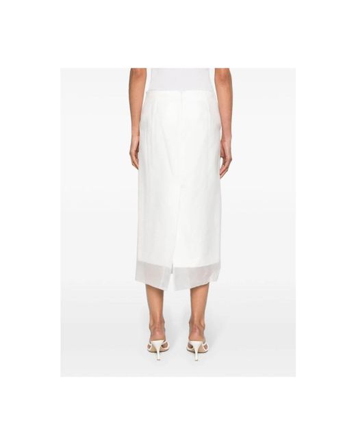 Sportmax White Midi Skirts