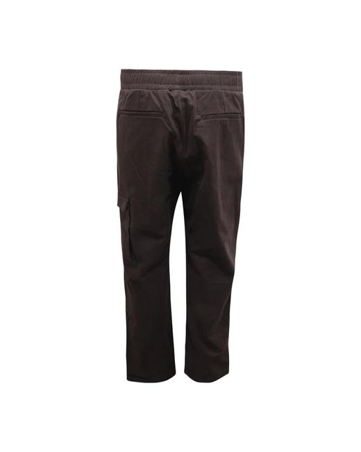 FAMILY FIRST Black Straight Trousers for men