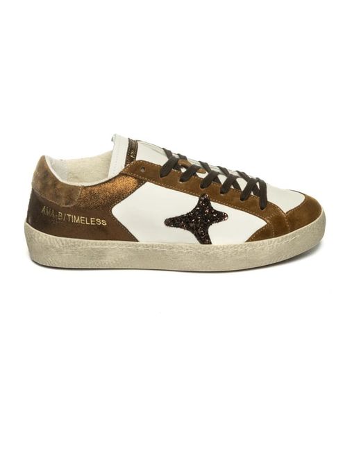 AMA BRAND Metallic Sneakers