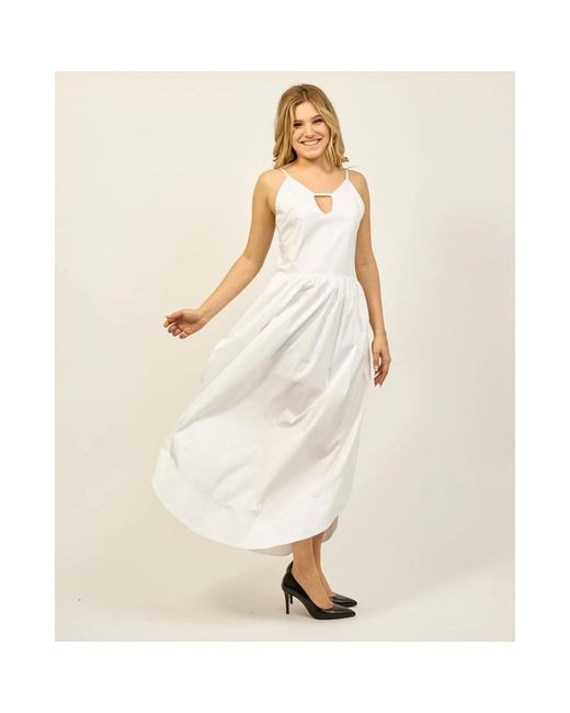 Jijil White Maxi Dresses