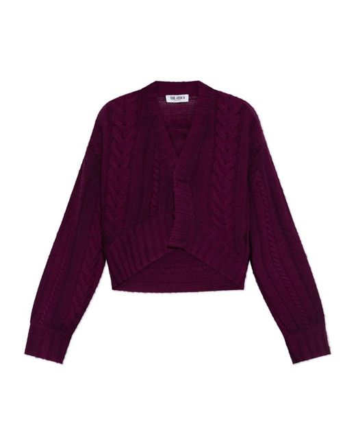 Cardigans The Attico de color Purple