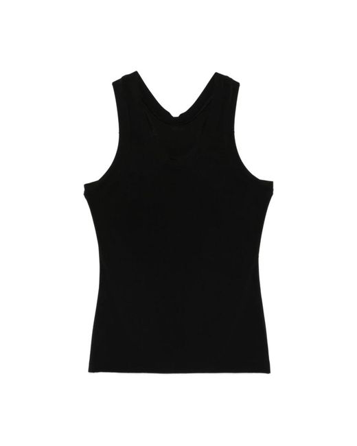 Norma Kamali Black Sleeveless Tops