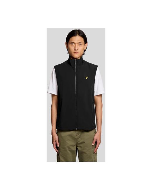 Lyle & Scott Black Vests for men