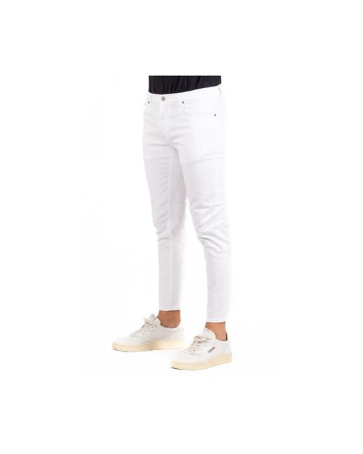 Trousers > slim-fit trousers Dondup pour homme en coloris White