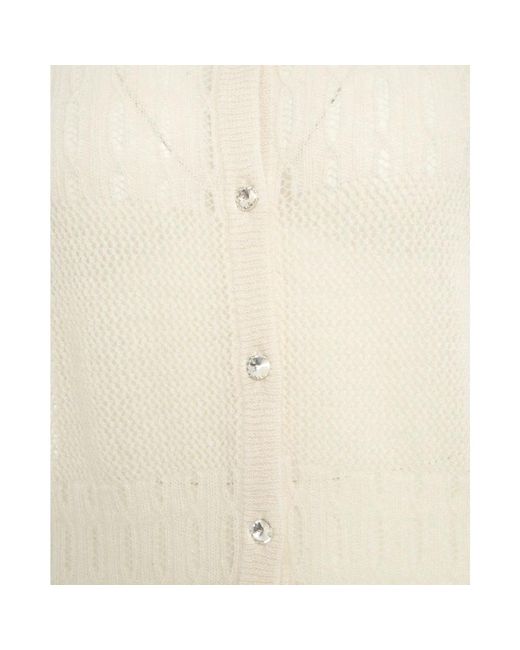 Liu Jo Black And White Viscose Cardigan