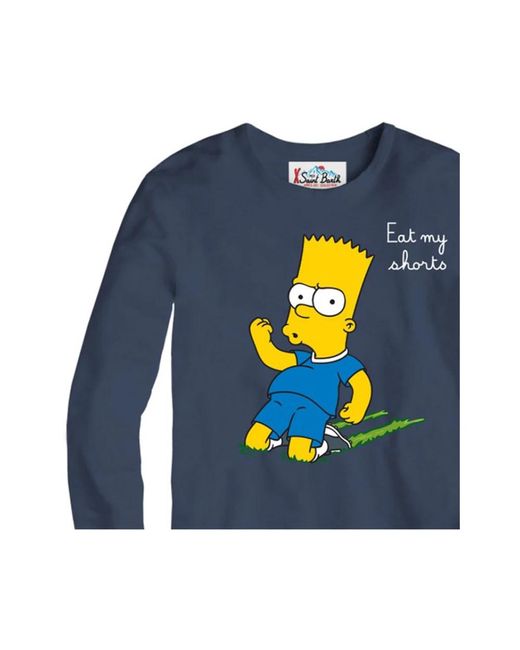Mc2 Saint Barth Blue Sweatshirts for men