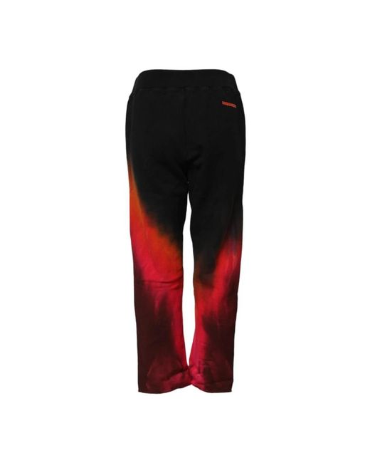DSquared² Red Straight Trousers