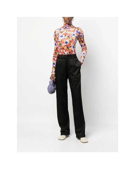 Dries Van Noten Black Straight Trousers