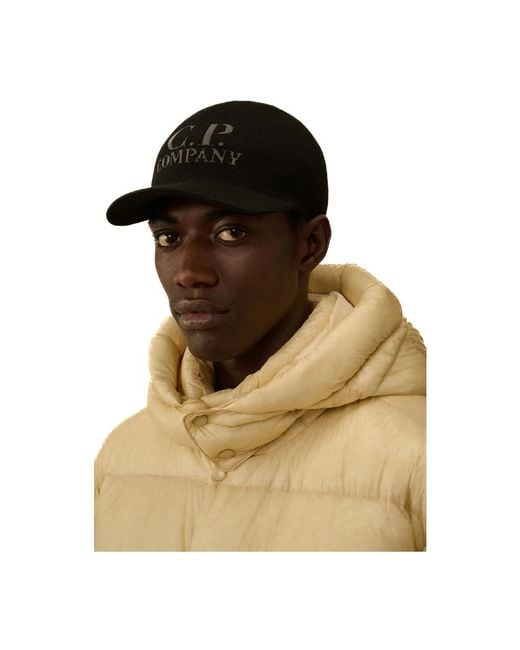 C P Company Black Hats & Caps for men