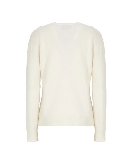 Round-Neck Knitwear Mc2 Saint Barth de color White