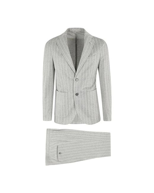 Single Breasted Suits di L.b.m. 1911 in Gray da Uomo