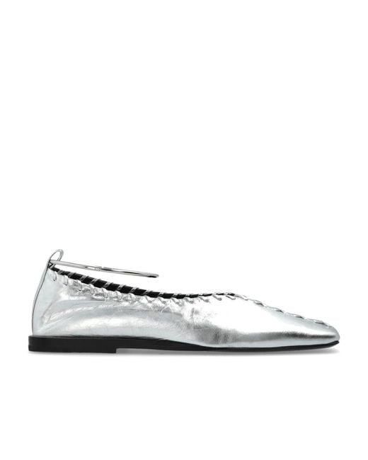 Jil Sander Metallic Ballerinas