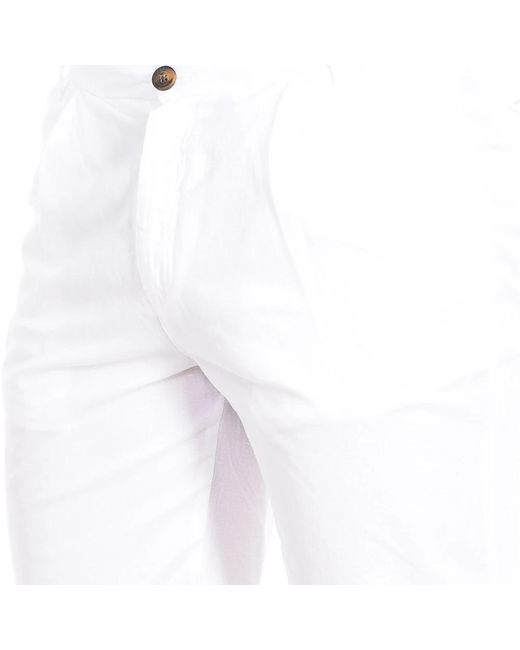 La Martina White Casual Shorts for men
